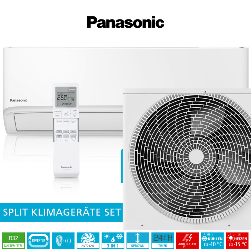 Panasonic TZ50WKE WiFi Inverter Klimaanlage 5,6 kW R32 A++ Split Set
