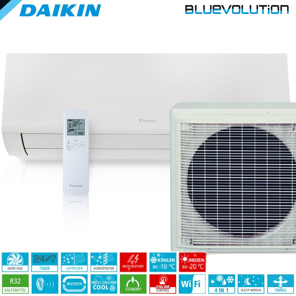 Daikin Perfera FTXM35A R32 WiFi Inverter Wand-Klimageräte-Set 4 kW