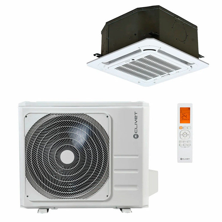 Clivet Box 2 Deckenkassette 18000 BTU R32 Inverter – A++ Kassettengerät für 40–50 m² [MC3-Y 53M / IB3-XY 53M / MBQ4-03B4]