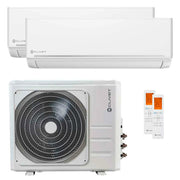 Clivet EZCool Multi Split Klimaanlage 12000+24000 BTU R32 Inverter – A++ für 2 Räume (90 m²) [MU2-Y 105M + ILA1-Y 35M + ILA1-Y 70M]