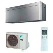Daikin Stylish 15000 BTU Split Klimaanlage R32 Inverter – A++ WiFi Design Klimagerät Silber für 35–40 m² [FTXA42CS + RXA42B9]