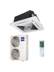 Haier Round Flow Deckenkassette 46000 BTU R32 Inverter – 3-Phasen, 360° Airflow, UV Reinigung & WiFi voor 110–120 m² ULTRA PRO SYSTEM [1U140S2SN2FB + AB140S2SR1FA(H)]