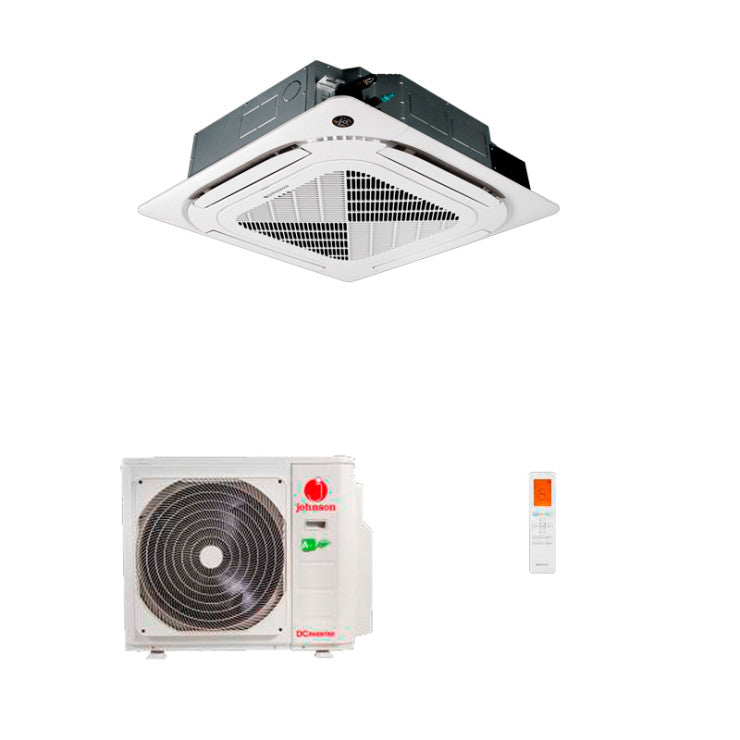 Johnson JCMV3 Deckenkassette 36000 BTU R32 Inverter – A++ Kassette voor 90–100 m² HIGH POWER VALUE SYSTEM [JVM105V3 + JCM105V3]