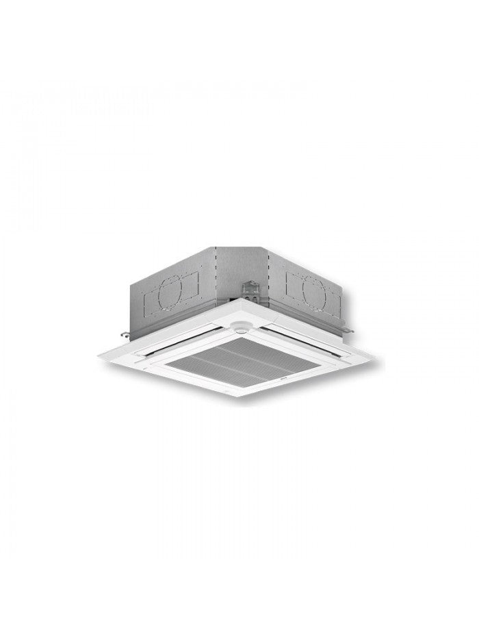 Mitsubishi Electric PRO 4-Weg Deckencassette 32000 BTU R32 – 3-Fase 360° Airflow Inverter voor 80–90 m² HEAVY DUTY COMMERCIAL SYSTEM [PUZ-SM100YKA + PLA-SM100EA]