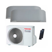 Toshiba Haori Multi Split 9000+9000 BTU R32 – A++ Design Airco met Plasma Ionizer voor 20+20 m² PREMIUM MULTI SYSTEM [RAS-2M18G3AVG-E + 2x RAS-B10N4KVRG-E]