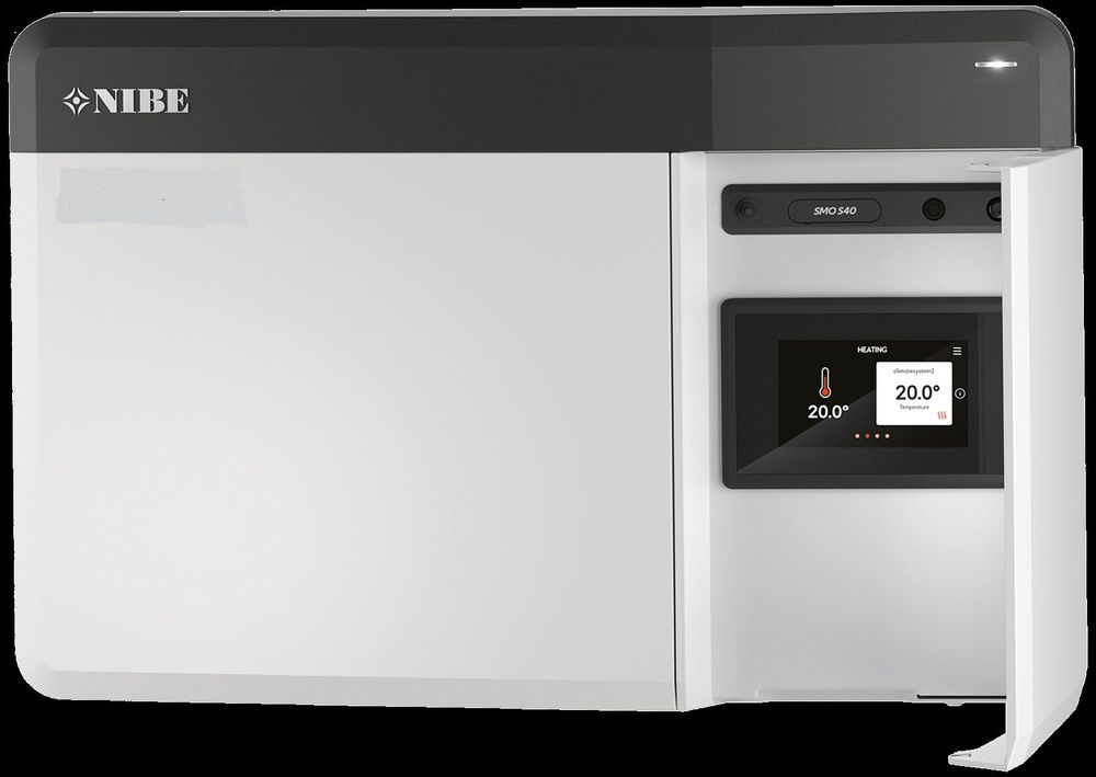 Nibe S2125-12 + SMO S40 Set – 12 kW R290 Lucht/Water Warmtepomp met Smart Control & Ladepomp PREMIUM SYSTEM