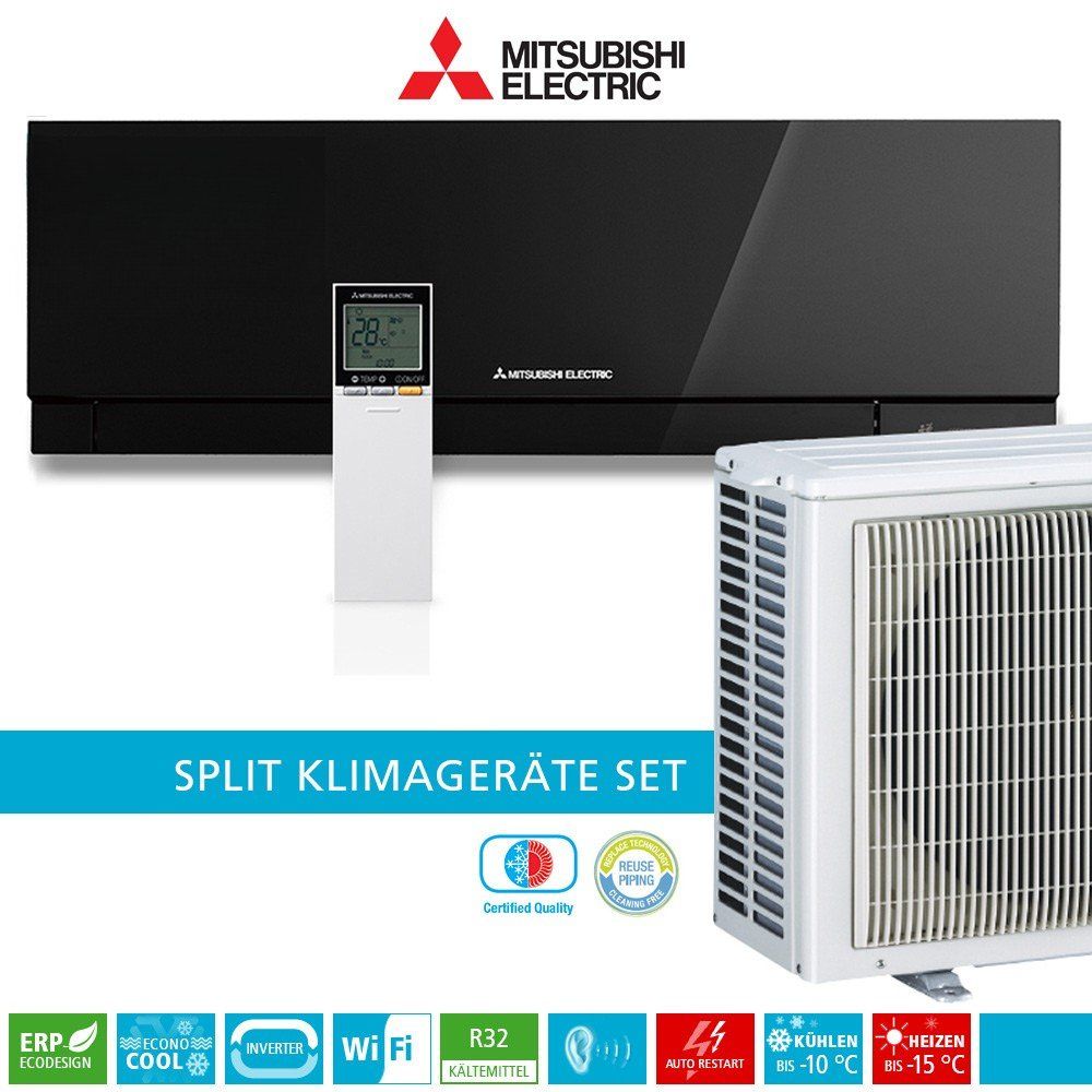Mitsubishi MSZ-EF35VGKB Premium Klima Set WiFi 4 kW
