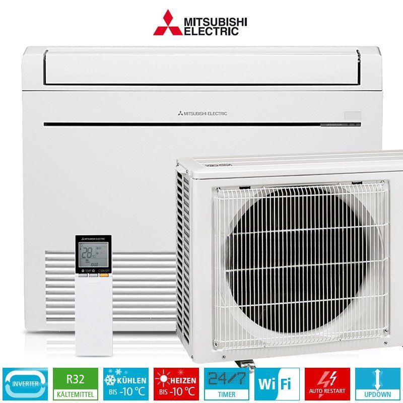 Mitsubishi MFZ-KT35FA Inverter Truhenklimageräte Set - 3,2kW