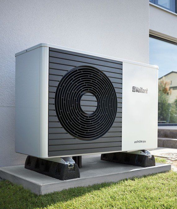 Vaillant aroTHERM PLUS VWL 55/6A + uniTOWER VIH QW 190/6 E + VRC720 | Luft-Wasser-Wärmepumpe
