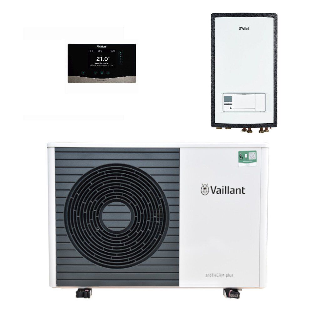 Vaillant aroTHERM PLUS VWL75/6A Wärmepumpe Set 7 kW | Complete Luft-Wasser Lösung